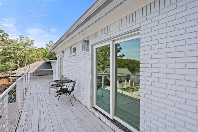 205 Audubon Point Dr, Brandon, MS 39047 - view of wooden terrace