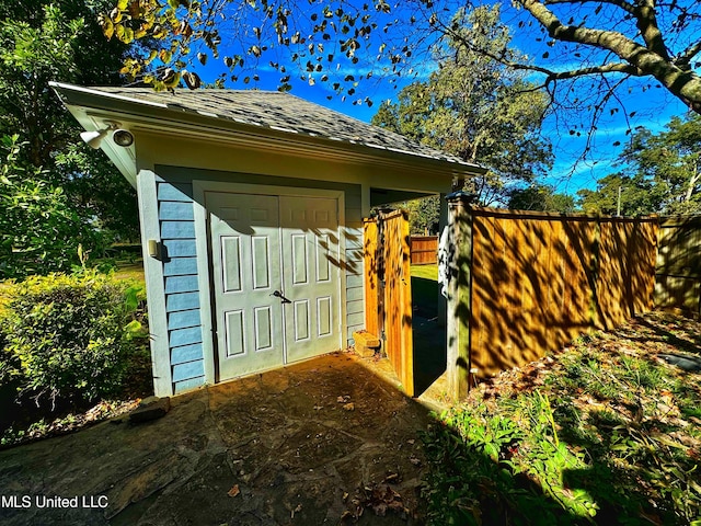 view of outbuilding