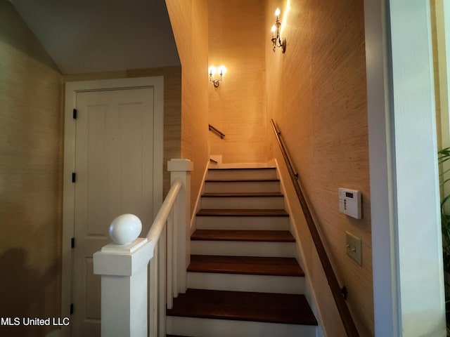 view of stairway