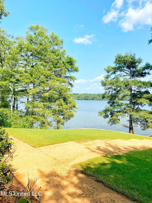 view of home's community featuring a water view