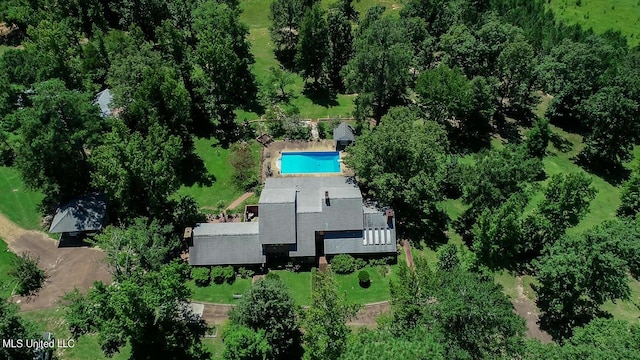 144 Gum Branch To Highway 25 Road, Louisville, MS 39339 - view from above of property with a pool area