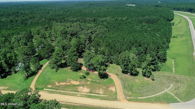 144 Gum Branch To Highway 25 Road, Louisville, MS 39339 - aerial view of property and surrounding area with a forest