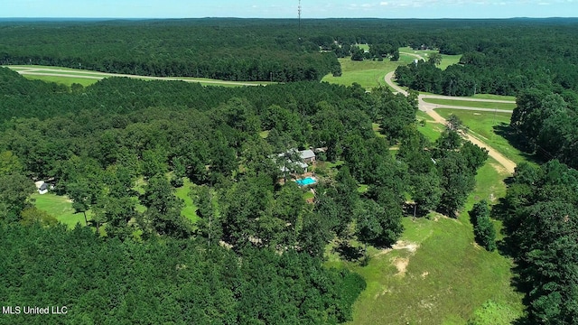 144 Gum Branch To Highway 25 Road, Louisville, MS 39339 - aerial view of property's location featuring a heavily wooded area