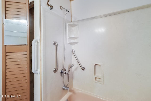 bathroom featuring tub / shower combination