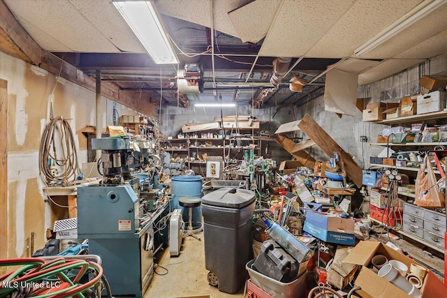 727 Laney Dr, Clinton, MS 39056 - miscellaneous room featuring unfinished concrete flooring