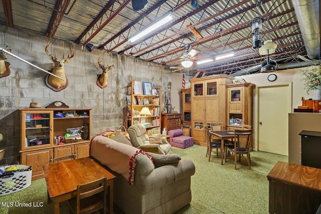727 Laney Dr, Clinton, MS 39056 - living area featuring carpet flooring