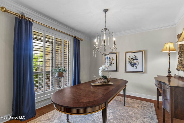141 Whisper Lake Blvd, Madison, MS 39110 - office space featuring a chandelier, wood finished floors, and crown molding