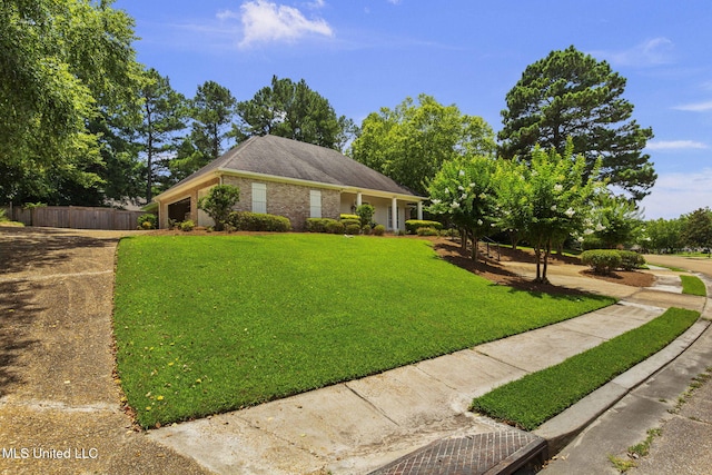 141 Whisper Lake Blvd, Madison, MS 39110 - ranch-style house featuring driveway, a garage, and brick siding