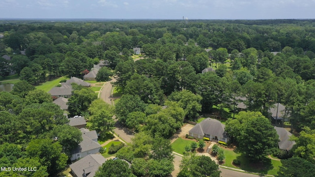 141 Whisper Lake Blvd, Madison, MS 39110 - aerial view of residential area featuring a heavily wooded area