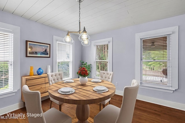 107 Lakepointe Dr, Madison, MS 39110 - dining room featuring baseboards and dark wood finished floors