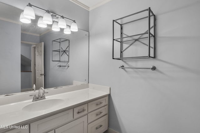 107 Lakepointe Dr, Madison, MS 39110 - bathroom with ornamental molding and vanity
