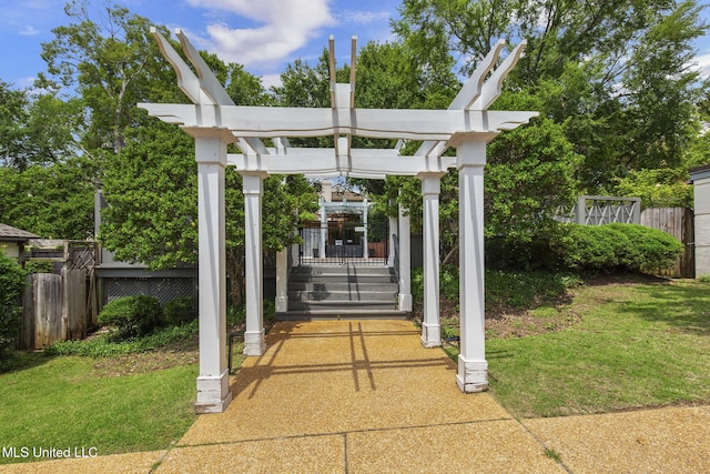 107 Lakepointe Dr, Madison, MS 39110 - view of patio featuring a pergola