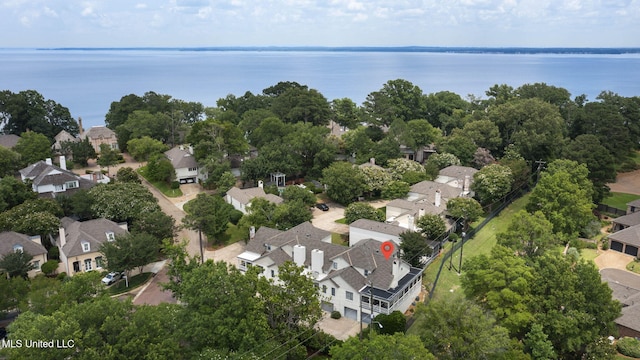 107 Lakepointe Dr, Madison, MS 39110 - aerial perspective of suburban area featuring a large body of water