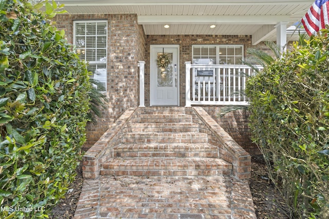 148 Acacia Ave, Biloxi, MS 39530 - entrance to property with brick siding and a porch
