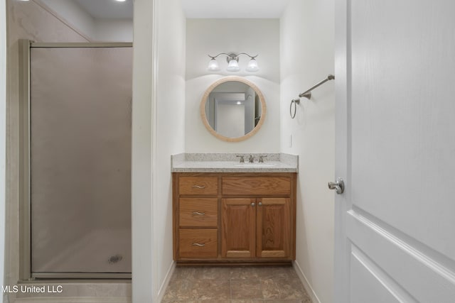 148 Acacia Ave, Biloxi, MS 39530 - bathroom featuring vanity and a shower stall