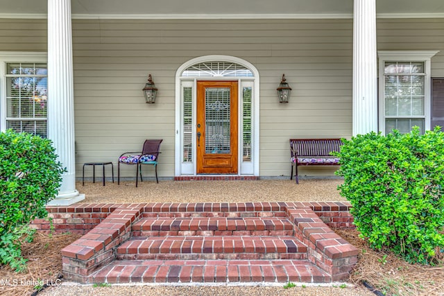 350 Edgewood Xing, Brandon, MS 39042 - property entrance featuring covered porch