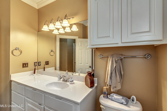 350 Edgewood Xing, Brandon, MS 39042 - bathroom featuring crown molding and vanity
