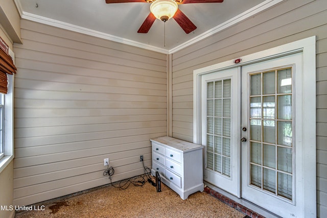 350 Edgewood Xing, Brandon, MS 39042 - unfurnished sunroom featuring french doors