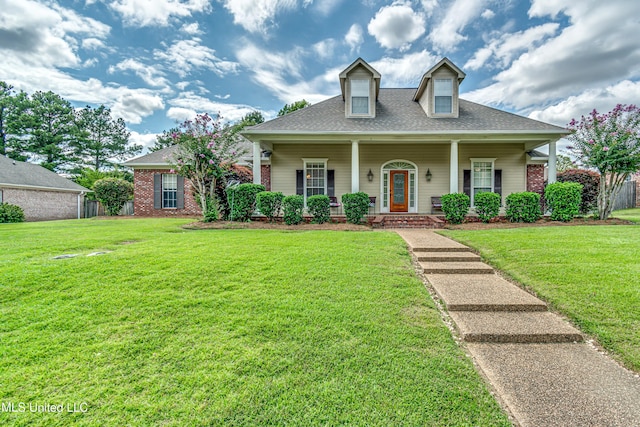 350 Edgewood Xing, Brandon, MS 39042 - view of front facade featuring a shingled roof, covered porch, and brick siding