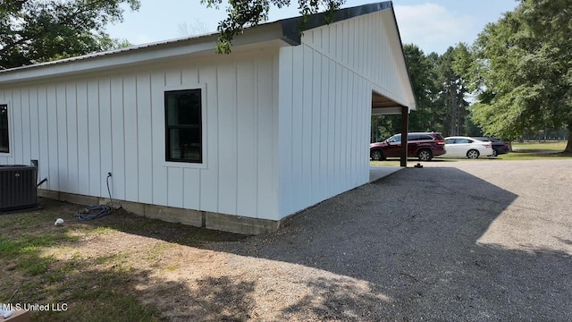 view of property exterior with cooling unit