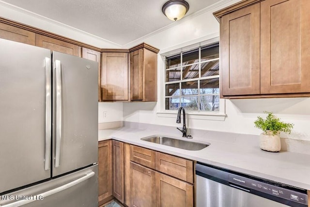 kitchen featuring appliances with stainless steel finishes and sink