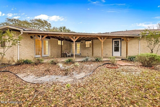 view of back of property