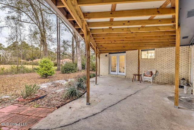 view of patio / terrace with french doors