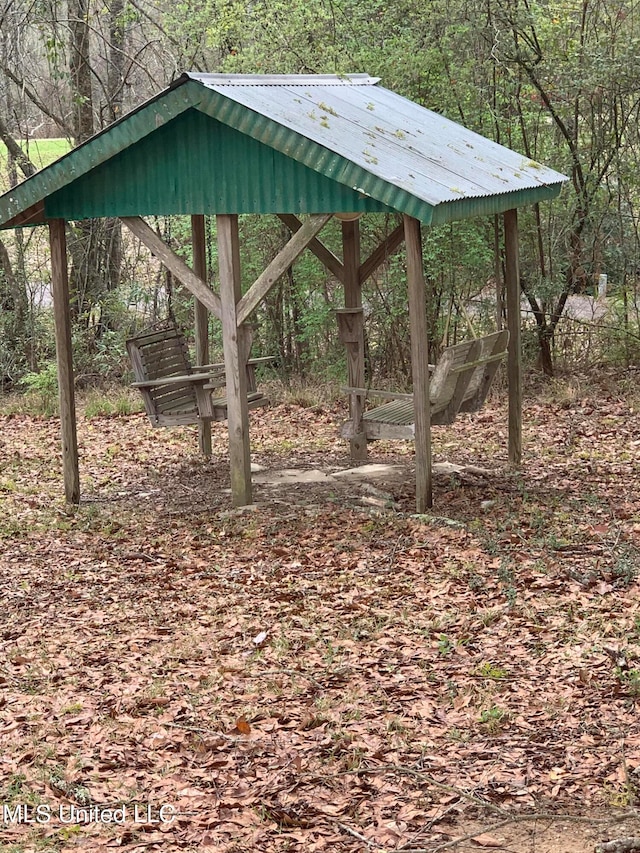 view of home's community featuring a gazebo