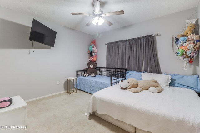 8921 Hanalei Cir, Diamondhead, MS 39525 - bedroom featuring carpet flooring and ceiling fan