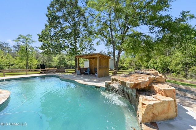 19640 Busby Rd, Vancleave, MS 39565 - view of pool featuring fence and a fenced in pool