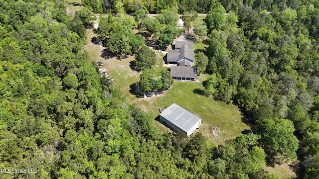 19640 Busby Rd, Vancleave, MS 39565 - bird's eye view featuring a view of trees