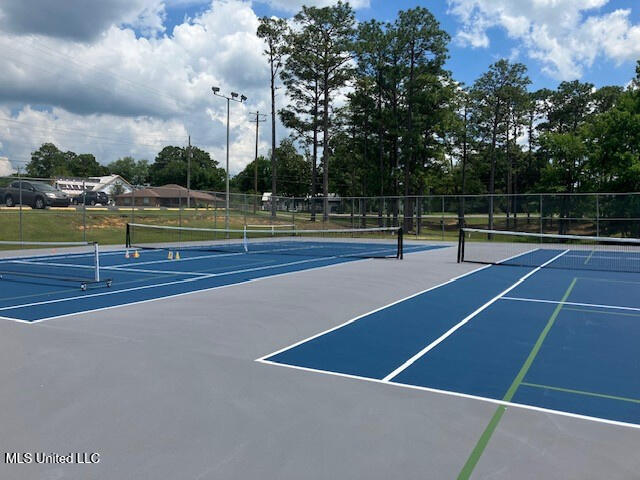 904 E Lakeshore Dr, Carriere, MS 39426 - view of tennis court with fence