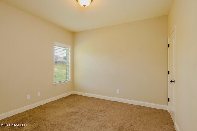 view of carpeted empty room