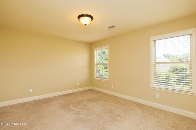 view of carpeted empty room