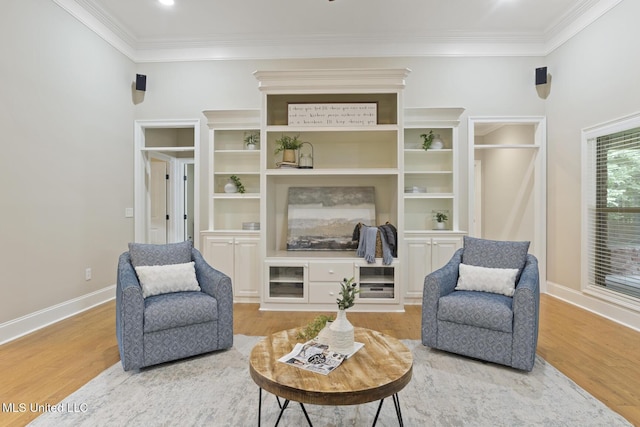 191 N Brandon Blvd, Brandon, MS 39042 - living area featuring ornamental molding and light wood finished floors