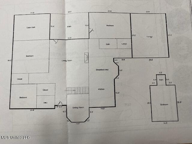 7235 Davidson Rd, Olive Branch, MS 38654 - view of home floor plan