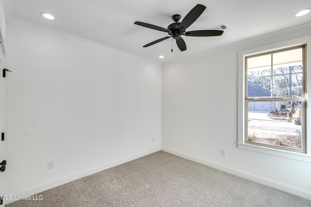 614 Cobalt Way, Brandon, MS 39042 - spare room featuring crown molding, a healthy amount of sunlight, and carpet floors