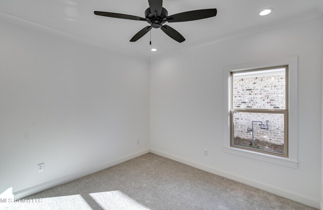 614 Cobalt Way, Brandon, MS 39042 - carpeted spare room featuring ceiling fan