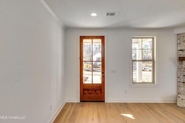 614 Cobalt Way, Brandon, MS 39042 - entryway with light hardwood / wood-style flooring