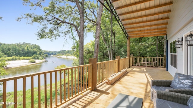 9083 Old River Rd Lot 1, Petal, MS 39465 - deck with a water view