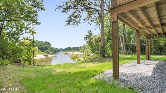9083 Old River Rd Lot 1, Petal, MS 39465 - view of yard featuring a water view