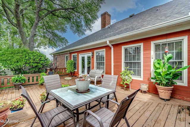26 Woodgate Dr, Brandon, MS 39042 - wooden terrace with outdoor dining area
