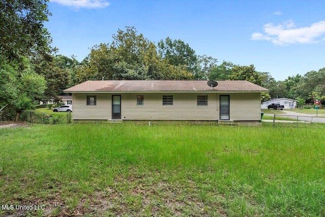 view of rear view of property