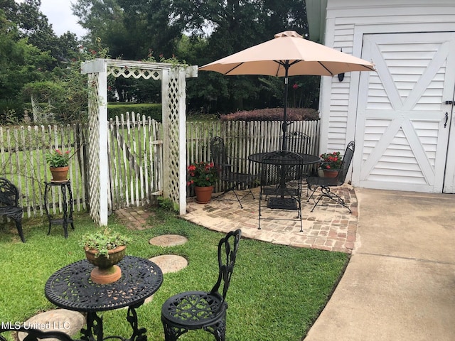 view of patio