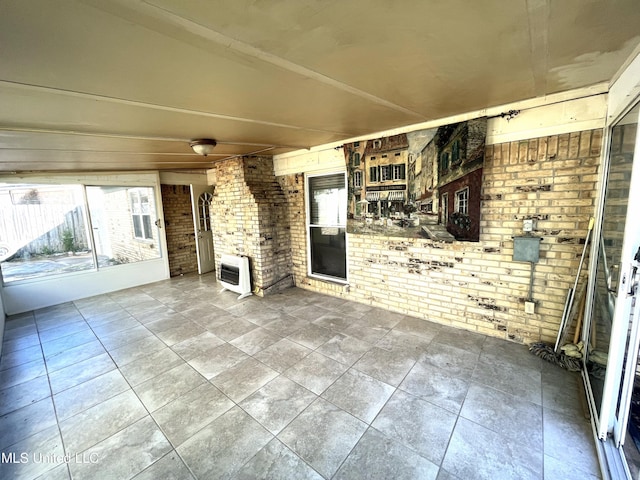 view of patio / terrace with heating unit