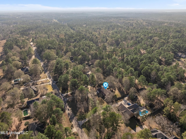 95 Sweet Bay Trl, Petal, MS 39465 - aerial view of a heavily wooded area