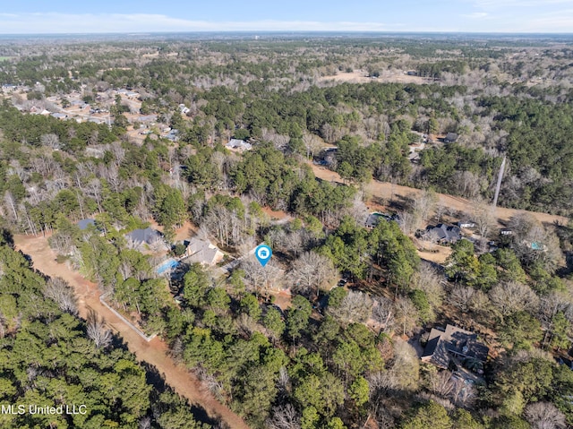 95 Sweet Bay Trl, Petal, MS 39465 - aerial view of property's location featuring a forest