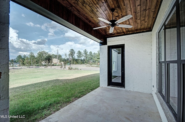 100 Grayson Way, Madison, MS 39110 - view of patio with ceiling fan