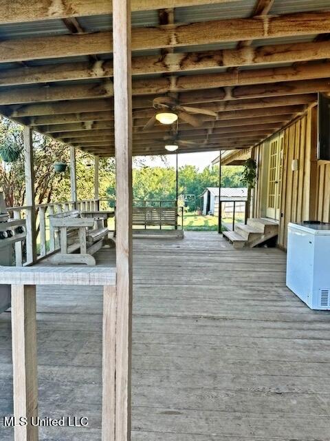 view of deck