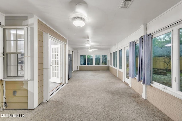 139 Booth Cir, Ocean Springs, MS 39564 - unfurnished sunroom featuring french doors